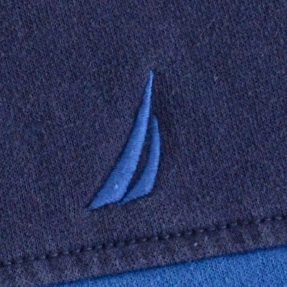 Vintage Y2K 90's Nautica Blue  Half Zip Sweater ~2XLarge - Picture 6 of 11